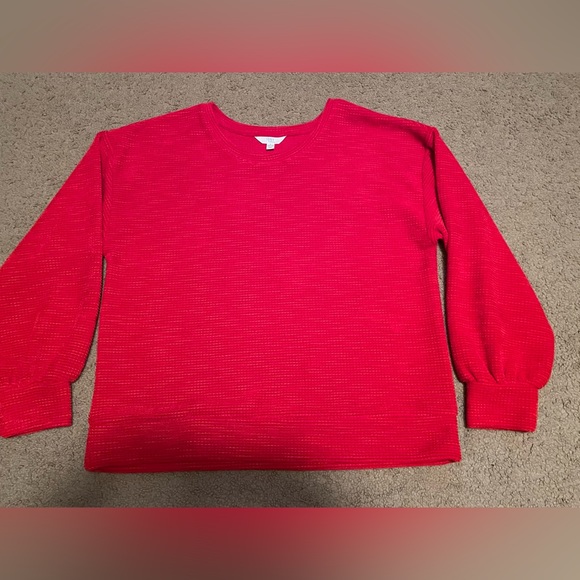 Time and True Women's Red Sweater Size L (12-14) - Picture 8 of 10